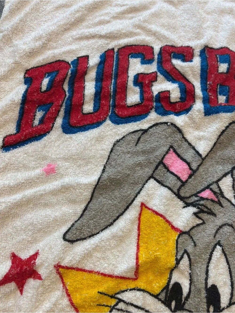 Vintage Jay Franco Beach Towel Bugs Bunny  100% Cotton 70's Retro 49”x25”